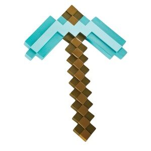 NWT Disguise‎ Kids Minecraft Steve Diamond Pickaxe Costume Accessory Halloween